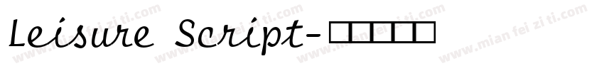 Leisure Script字体转换